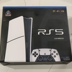 RS5 Game Console Dual Stick 2.4G 2 Wireless Controllers 20000+64GB 2 Joysticks