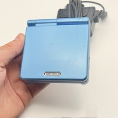 NINTENDO GAME BOY ADVANCE SP AGS 101!! SURF BLUE – 100% ORIGINAL – NEW BATTERY