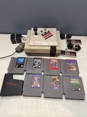 Nintendo Console Bundle 7 Games 2 Controllers Tested Nes-001 Dr. Mario, Rampage