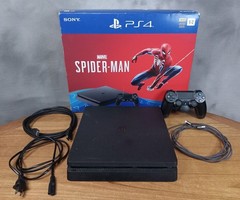 Sony Playstation 4 PS4 Slim 1TB Console CUH-2115B Controller Cords Box READ!