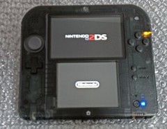 Nintendo 2DS Clear Black Console only testef Japanese ver from Japan