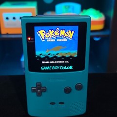 White Gameboy Color Console OLED Touch Screen And USB-C Rechargeable Battery