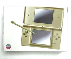 Nintendo® DS Lite Charming Gold Rare Asian Release + Extra Battery!