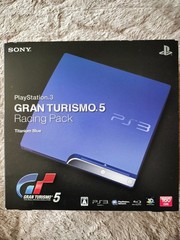 Sony PS3 Gran Turismo 5 Racing Pack Titanium Blue 160GB Console CIB NTSC-J