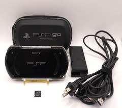 Sony PSP Go PSP-N1000 Piano Black + Case + Memory Card + Charger Japan Tested