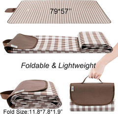 Picnic Blanket Outdoor Extra Large Picnic Mat 80″X60″ Camping Blanket Beach Blan