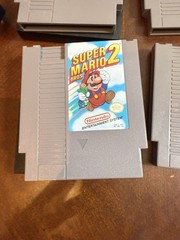 Vtg Nintendo NES Console Bundle Games Mario 2 3 Double Dragon Controllers Read