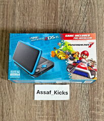 New Nintendo 2DS XL Handheld Console System Mario Kart 7 Bundle Black/Turquoise