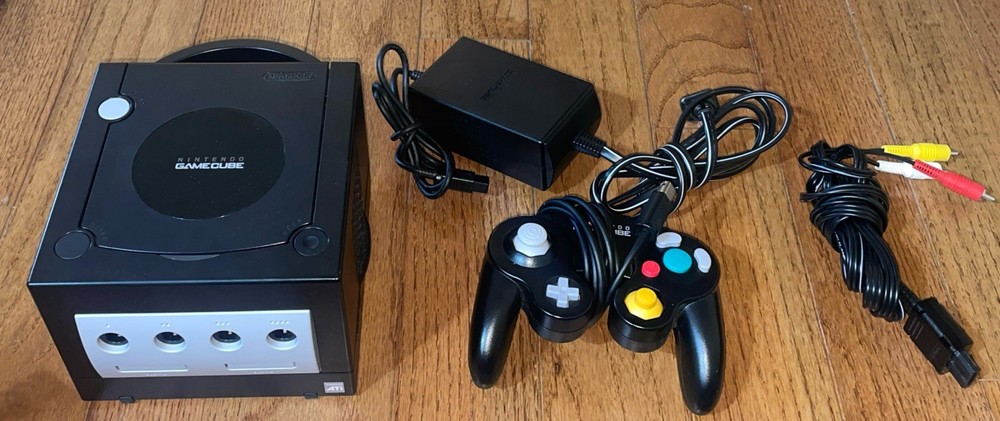 Nintendo GameCube Console Bundle Tested Works Controller Cables DOL-001 Cleaned