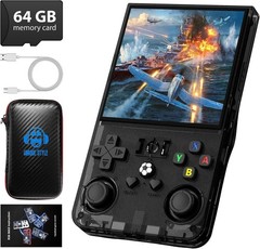 Retro Handheld Console 64GB 18000+ Games 4″ IPS HD 4000mAh Battery Linux