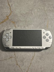 Sony PSP -2001 Silver Video Game System FOR PARTS (No power) w/ Battery OEM