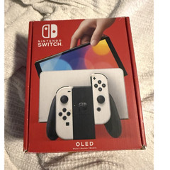Nintendo Switch (OLED Model) White Handheld System, Wi‑Fi, USB-C Console