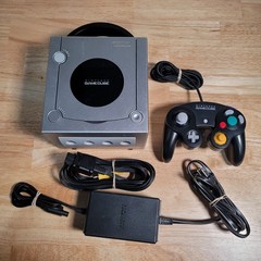 Nintendo GameCube Console Silver Complete Set w. Wires – Tested