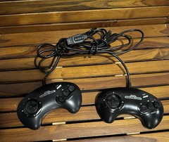 SEGA Genesis 2 Console 4 Controllers Power Adapter Sonic Collectibles & 2 Games