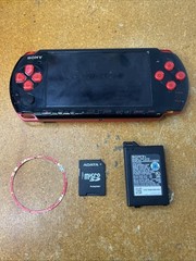 PSP-3000 God of War Black/Red PlayStation Portable console Parts/Repair READ