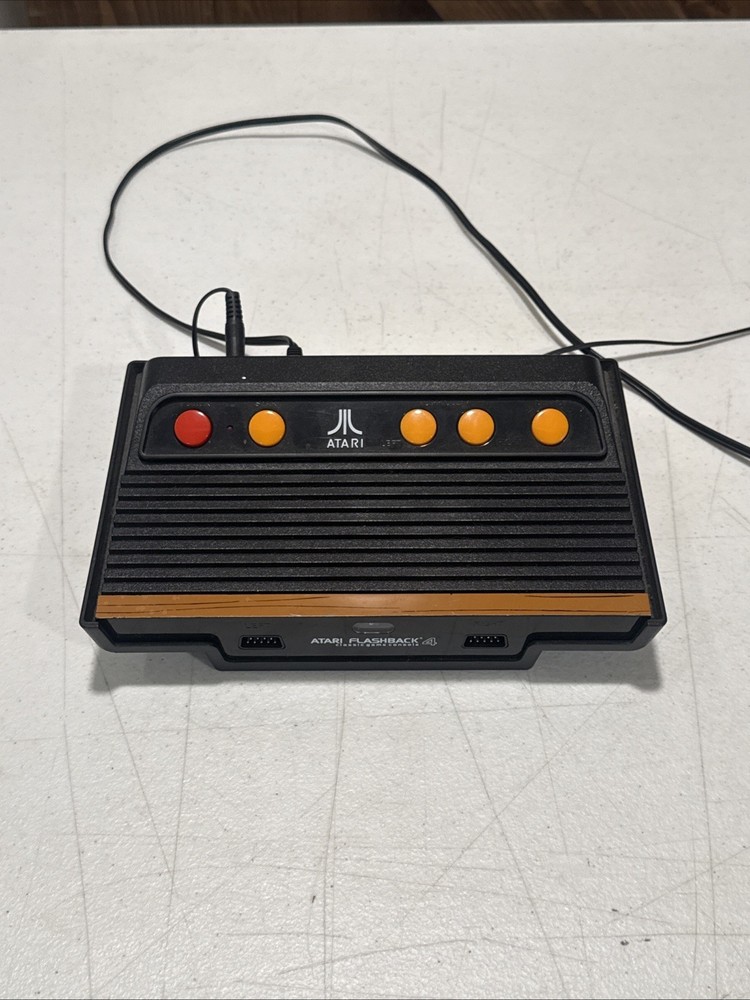 Atari Flashback 4 Launch Edition Black Console TESTED Comes with HookUps