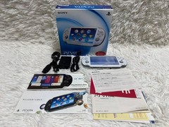 Sony Playstation PS Vita PCH-1100 Console System Crystal White with Box Tested