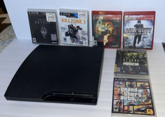Sony PlayStation 3 PS3 Slim Console CECH-3001B & GAMES