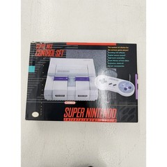 Super Nintendo SNES Control Set Console Complete w/ Box OEM SNS-001 Vintage Rare