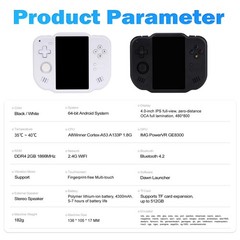 MagicX Zero 40 Handheld Game Console, 4.0 Inch IPS Screen Retro Video Games C…
