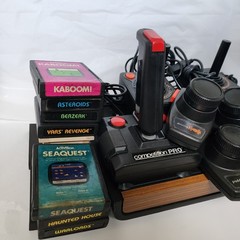 Atari 2600 Heavy Sixer Console Vintage 1977 Sunnyvale CX-2600 7 Games Bundle