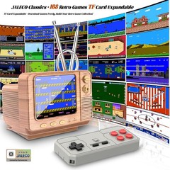 Retro Handheld Game Console – GV300S JALECO+168 Classic Games Mini TV Style w…