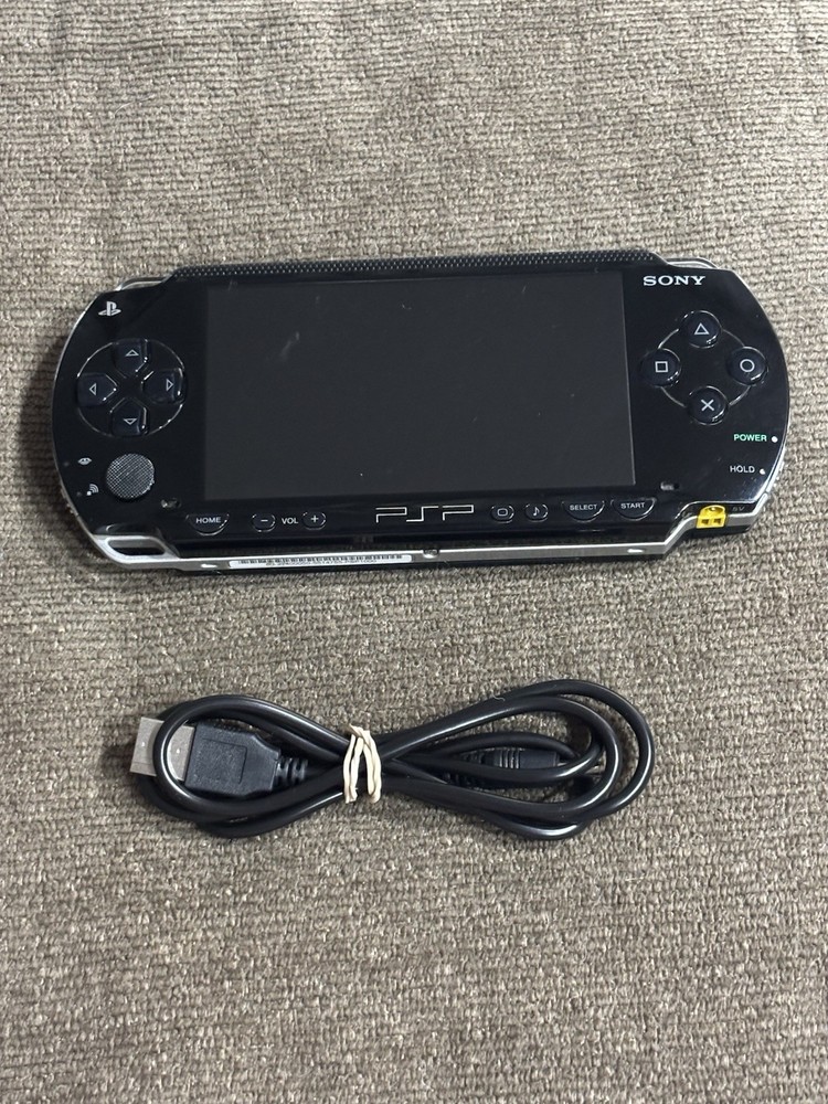 Sony PSP-1000 Black Console – Tested Working – Japanese- W/ USB Charger *READ*