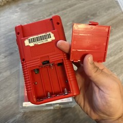 Nintendo Game Boy DMG-01 Red HW-USA-3 Retail Plastic Case Serial Match TESTED