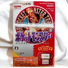Nintendo 2DS Console Pokemon Clear Red Limited Edition Pocket Monster Fast Ship