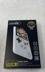 Wanle Model D-10-9 White 500-In-1 Portable Handheld Game Play Console Not Tested