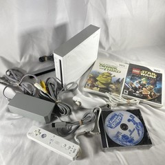 Nintendo Wii RVL-001 Console – White – Tested – GameCube Compatible w/ 3 Games