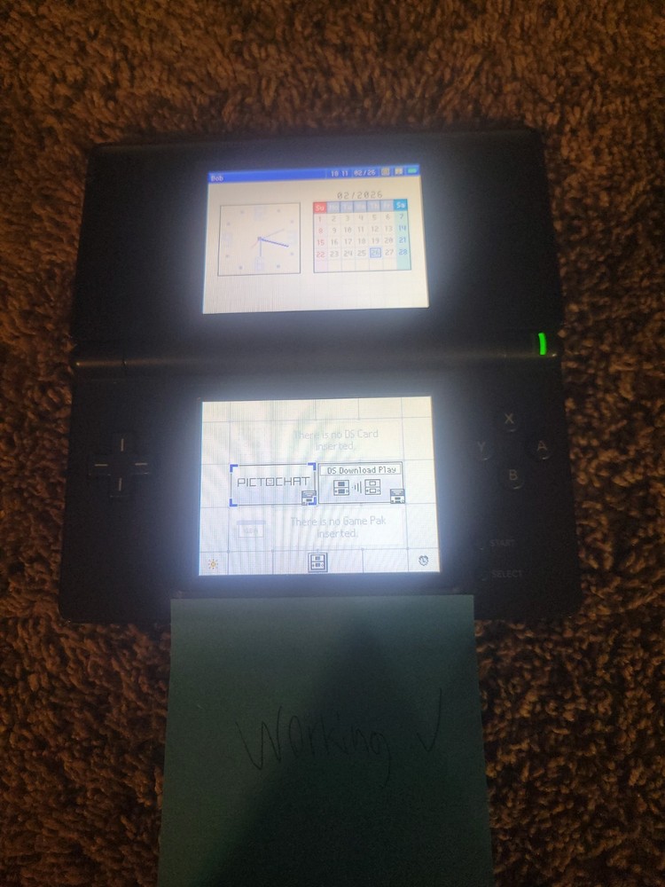 Nintendo DS with a small scratch on the touch pad,comes with a CIB game & stylus