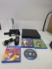 Sony PlayStation 4 Slim CUH-2115B 1TB Console 4 Game Bundle Controller FW 12.52