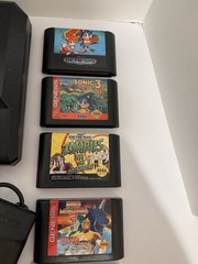 Original Sega Genesis 1601 16-Bit Console Bundle 2 Controllers 13 Games -Works