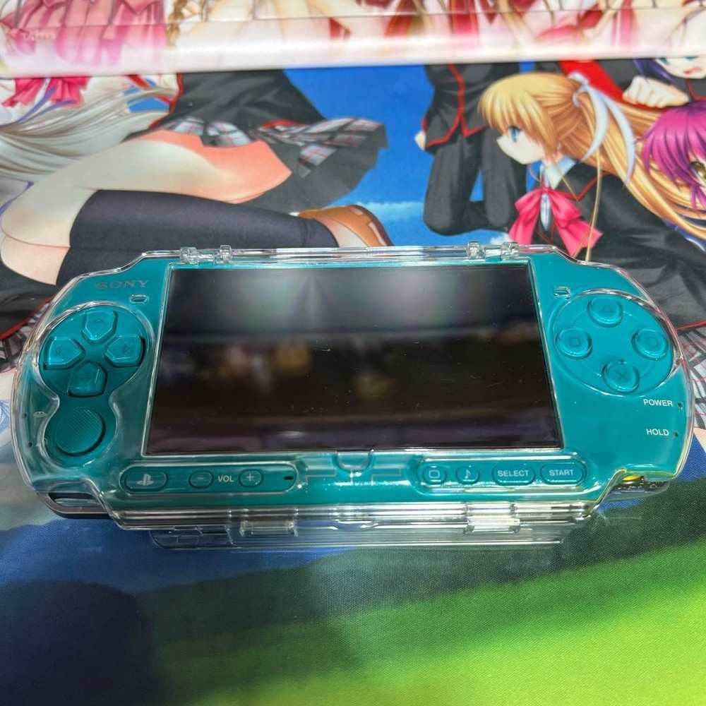 Excellent PSP Hatsune Miku Project Diva 3000 Console Turquoise Green