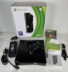 xbox 360 Slim Model 1439 Bundle 250 GB HD In Original Box Tested