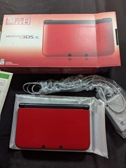 Nintendo 3DS XL Red Black Handheld Console CIB Matching Serials US