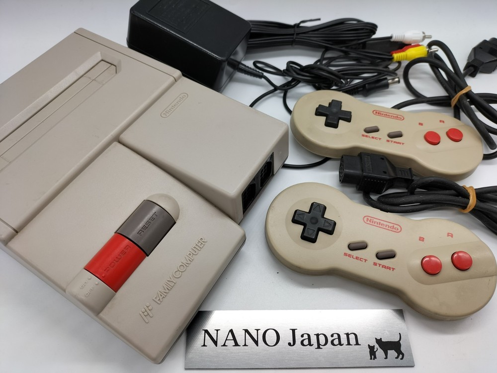 Nintendo New Famicom HVC-101 JP Used 2 controller + Cable Set in stock