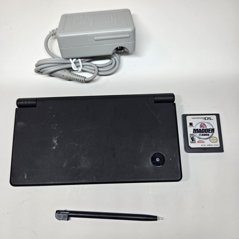 OEM Nintendo DSi Black Handheld Console Tested Working + DS Game Madden