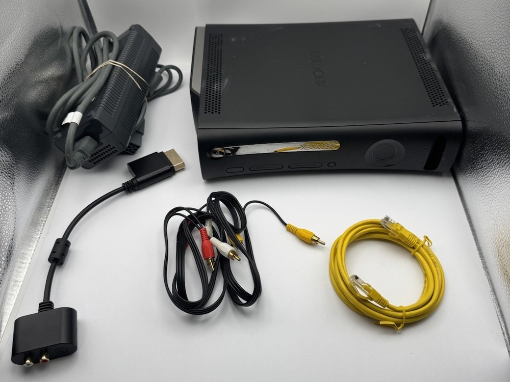 Xbox 360 Black Console 120GB HDD + Accessories- Untested But Free Returns