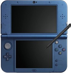 USED Japanese New Nintendo 3DS XL LL METALLIC BLUE with all items RED-001
