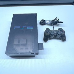 Sony PlayStation 2 ZEN BLACK Clear Console SCPH-37000 PS2 W/ Controller Tested