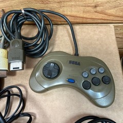Sega Saturn HST-3200 Gray Console 2Controllers 8games tested working s2082M