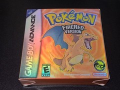 Pokemon FireRed Version Authentic Game Manual Game Boy Advance New Holo Box CIB