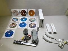 Nintendo Wii GameCube compatible model RVL-001 bundle with 10 Kids games
