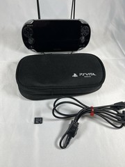 Sony PS Vita PCH-1101 OLED Black + 16GB Memory Card + Charger + Case Tested