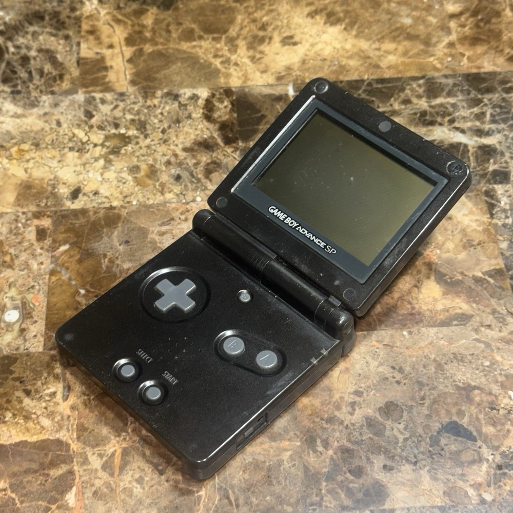Black Nintendo GameBoy Advance SP Console USB-C Enhanced Charging Port🔥TESTED