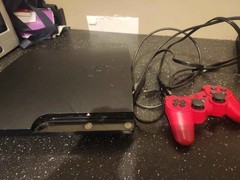 PlayStation 3 PS3 Slim 120GB Console Modded Controller Cords Tested Working Read