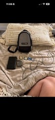 Nintendo DS Lite Black Handheld System Touchscreen w/ Charger Case & 4 Games