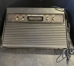 Atari 2600A Darth Vader Black Edition Console CX2600 Cr- Untested